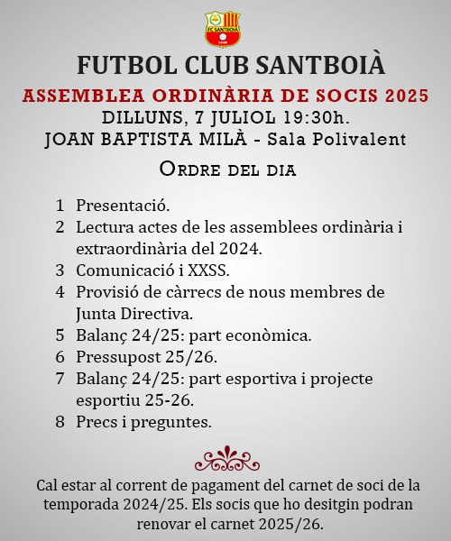 Assemblea 7 juliol 2025