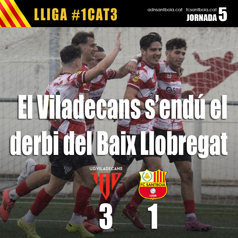 El Viladecans s’endú el derbi del Baix Llobregat