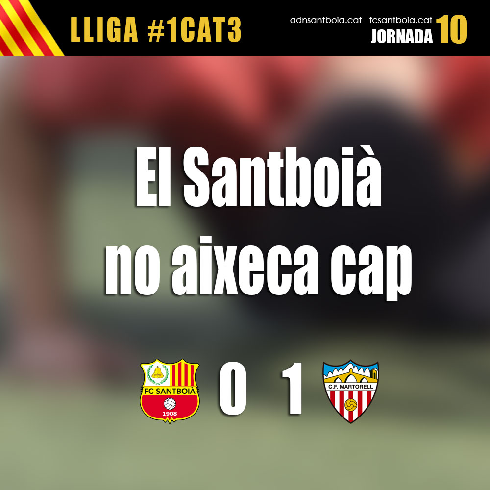 El Santboià no aixeca cap