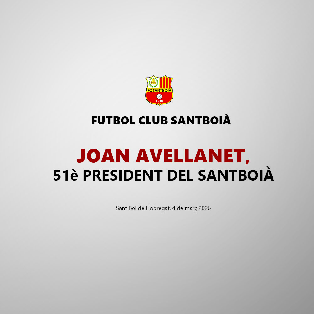 Joan Avellanet, 51è  president del Santboià